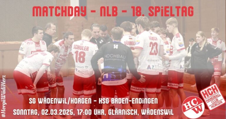Vorschau NLB: SG Wädenswil/Horgen – HSG Baden-Endingen
