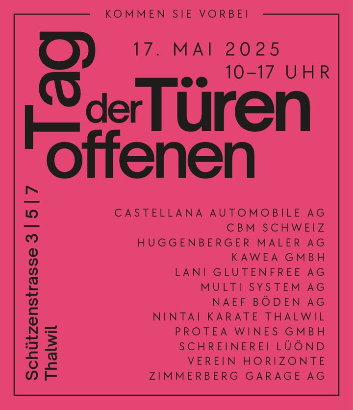 Tag der offenen Tür im Gewerbe & Kultur (GuK) Zentrum Thalwil …