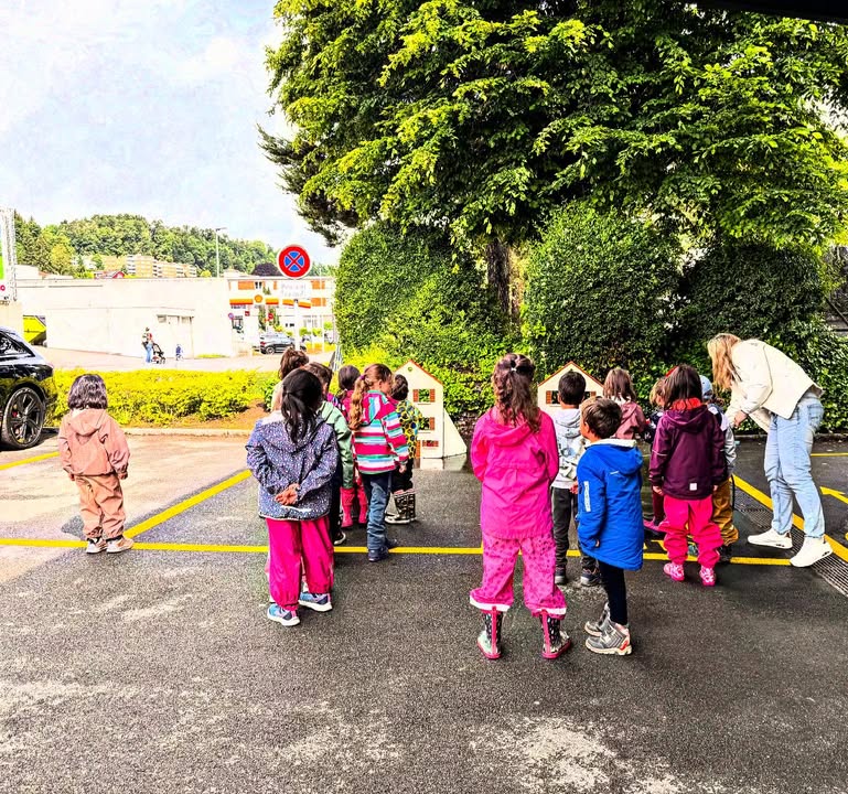 Nach dem FLORI (von der GVZ) Besuch im Kindergarten Tödistrasse,  …