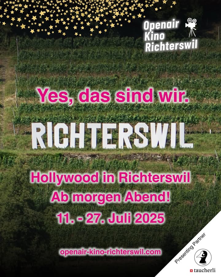 🎬 Yes, das sind wir. 
Hollywood in Richterswil – cineasti …