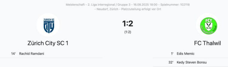 💚🤍 AUSWÄRTSSIEG! 🤍💚 
Die FC Thalwil startet mit ein …