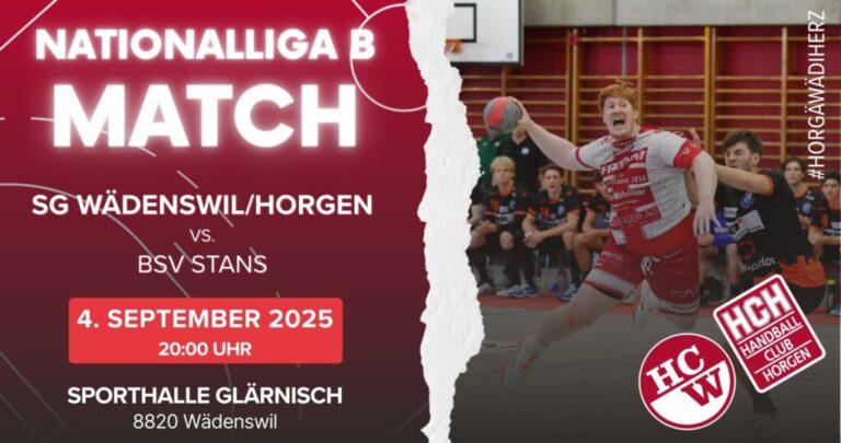 Mobiliar Handball Cup: SG Wädenswil/Horgen – BSV Stans