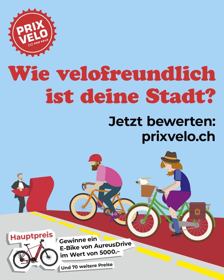 Wie gerne fährst du Velo in Thalwil? 🚴🚴‍♀ 
Bist du in …