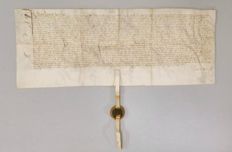📜 Schenkung einer historischen Urkunde von 1578 📜 
Die Sta …