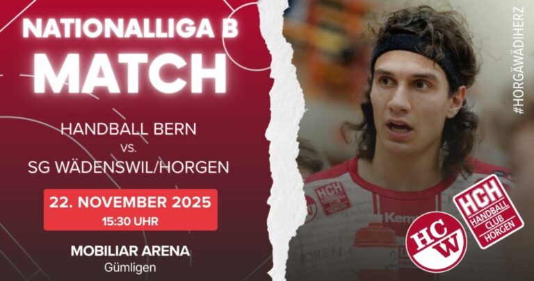 Vorschau NLB: Handball Bern – SG Wädenswil/Horgen