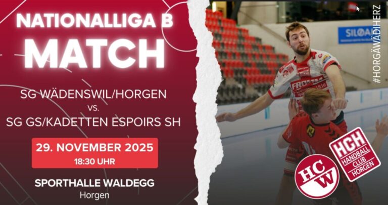Vorschau NLB: SG Wädenswil/Horgen – SG GS/Kadetten Espoirs SH