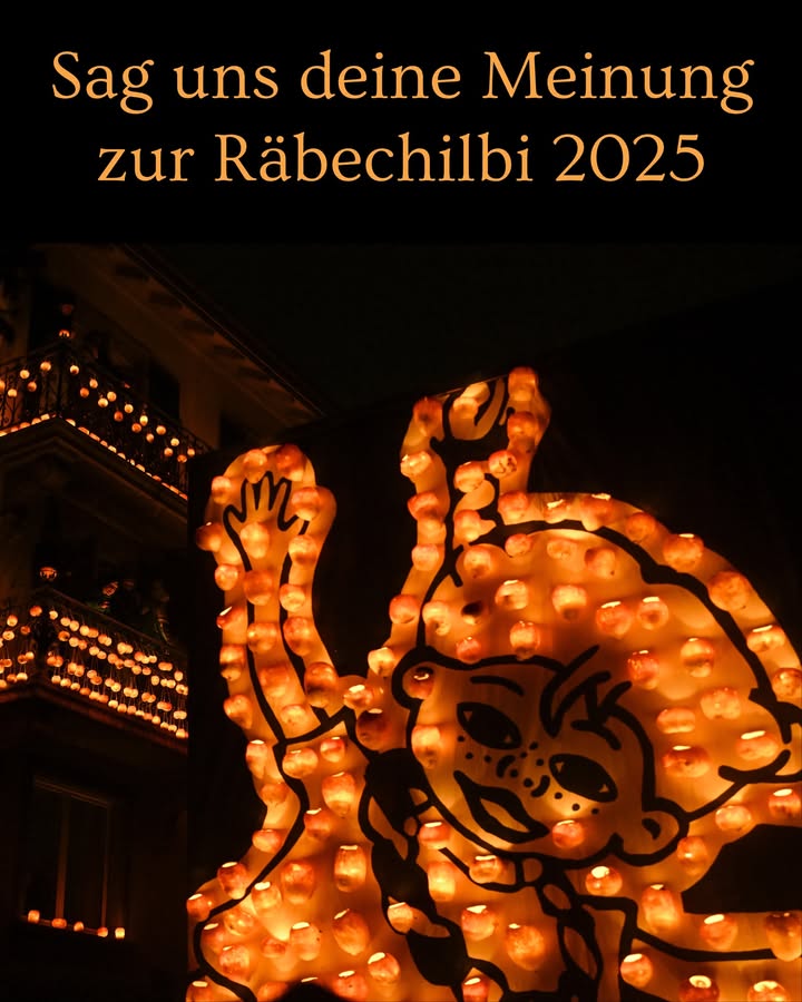 Wie war die Räbechilbi 2025? 
Sag uns deine Meinung in einer kurz …