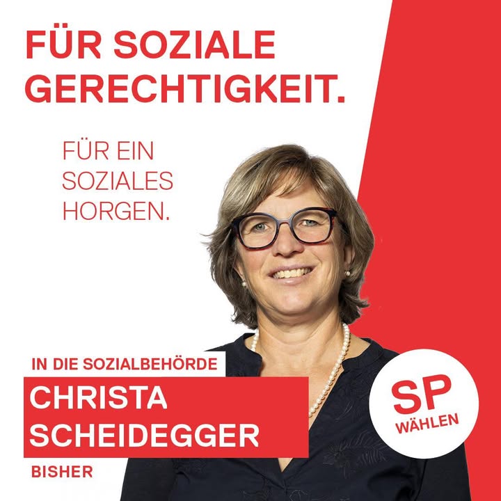 🛑 Christa Scheidegger Flick 
🤝 Soziale Gerechtigkeit ist k …