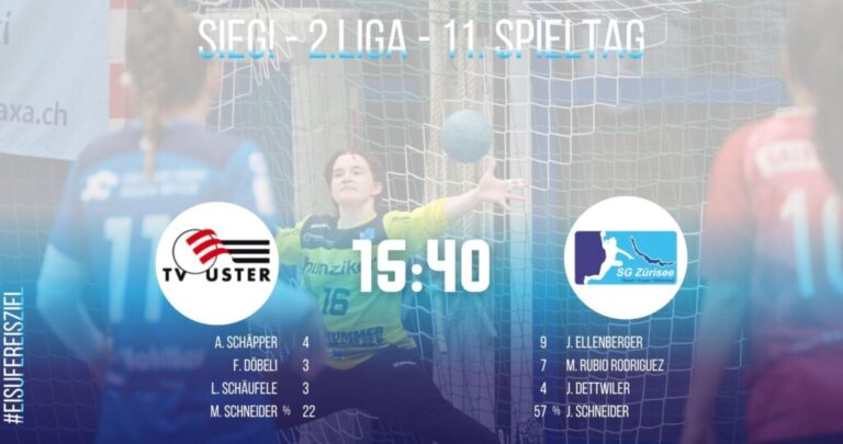 Spielbericht, Frauen 2. Liga: SG Red Dragons Uster – SG Zürisee