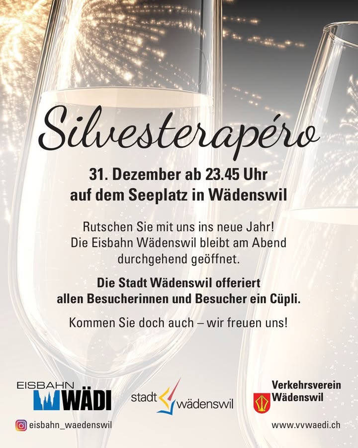 ✨🥂 Silvesterapéro auf dem Seeplatz 🥂✨ 
Heute ab 23.45 …