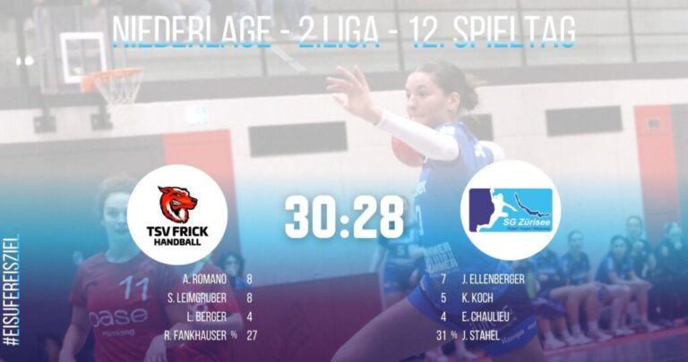 Spielbericht Frauen, 2. Liga: TSV Frick 1 – SG Zürisee