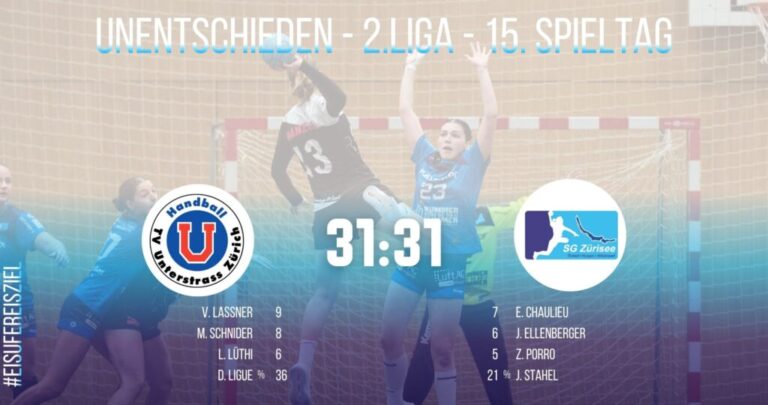 Spielbericht Damen, 2. Liga: TV Unterstrass 1 – SG Zürisee