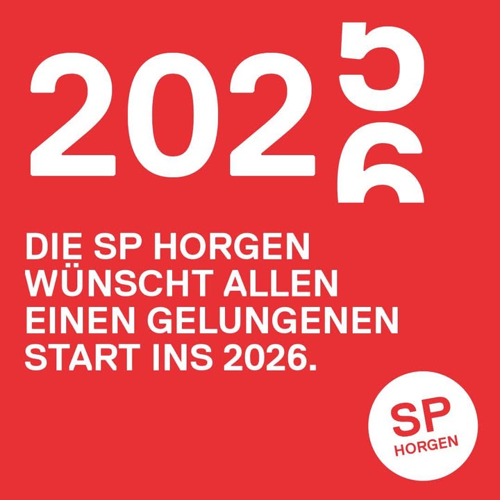 🎉 Guten Start ins neue Jahr! 
Die SP Horgen wünscht allen eine …