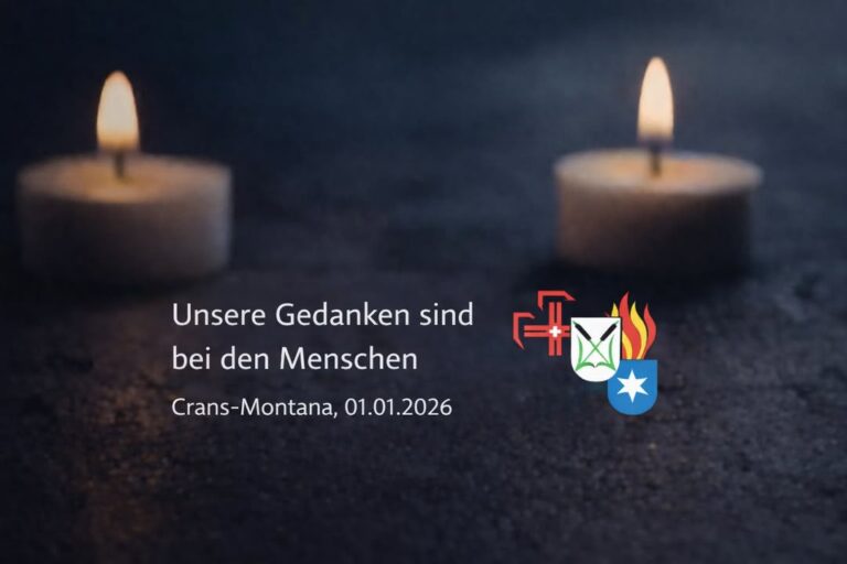 Unsere Gedanken sind bei den Menschen in Crans-Montana. 
Wir geden …