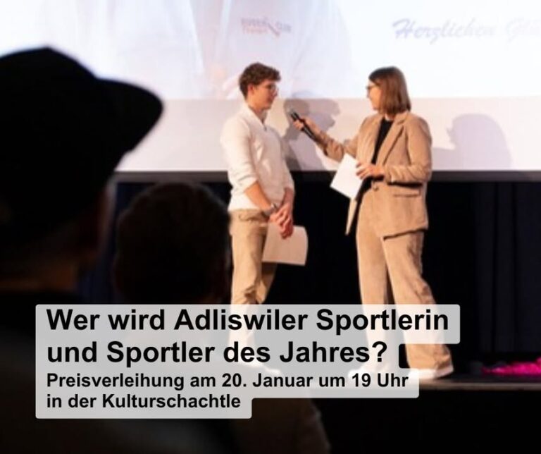🥇Sportpreis der Stadt Adliswil 2025 🥇 
Jedes Jahr würdigt …