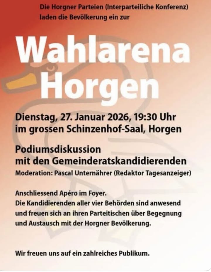 Wahlarena Horgen – Politik im direkten Austausch 
Was bewegt H …