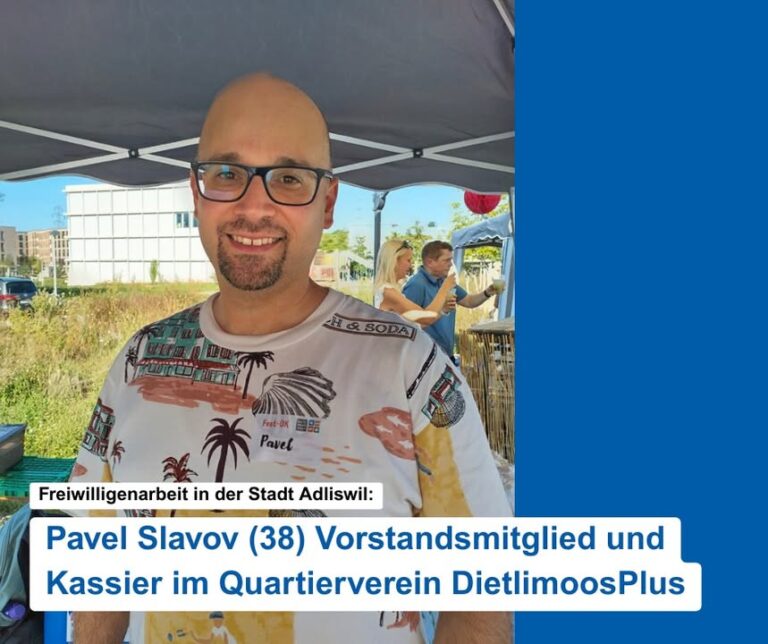 Freiwilligenarbeit in der Stadt Adliswil 💪 
Pavel Slavov enga …