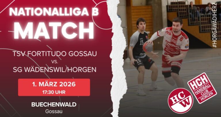 Vorschau NLB: TSV Fortitudo Gossau – SG Wädenswil/Horgen