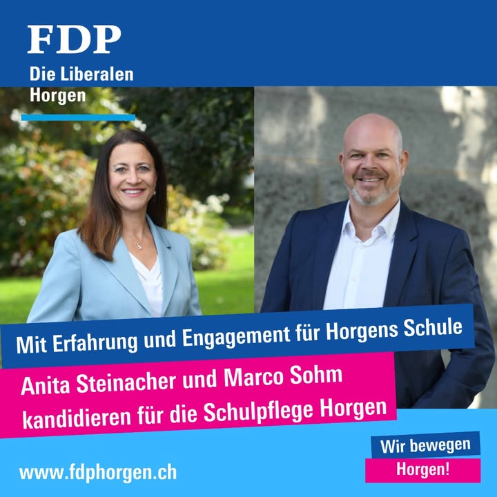 Erfahrene Köpfe für Horgens Schule – Marco Sohm und Anita  …