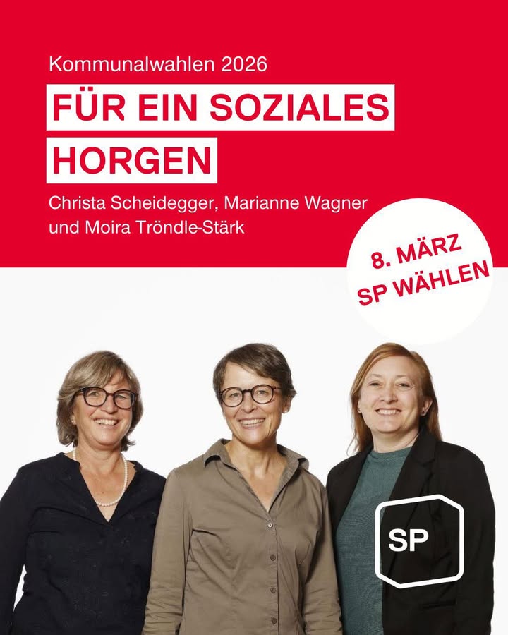 Drei starke Frauen für ein soziales und lebenswertes Horgen! 
❤ …