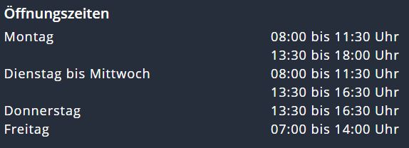 oeffnungszeiten gemeinde richterswil