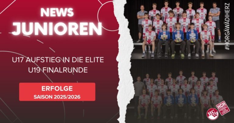 Update aus dem Nachwuchs: U17 Inter 1 AUFSTIEG ins Elite! U19 Inte …
