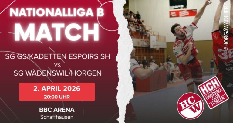 Vorschau NLB: SG GS/Kadetten Espoirs SH – SG Wädenswil/Horgen