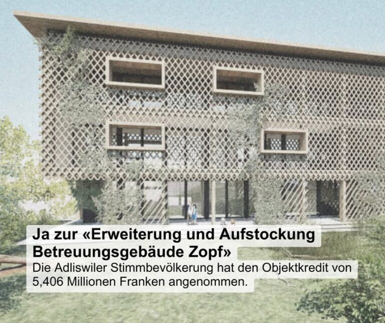 ✅Der Objektkredit von 5,406 Mio. Franken für das Projekt «Erwe …