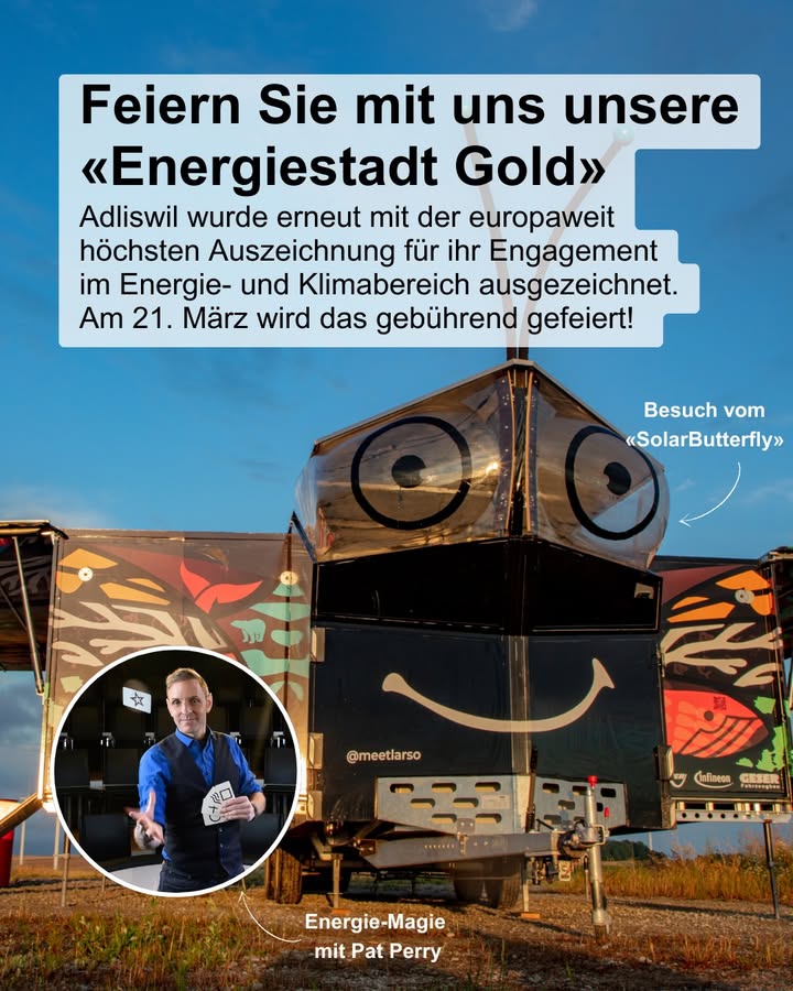 🥇🎉 Feiern wir am «Energiestadt Gold Fest» gemeinsam, dass  …