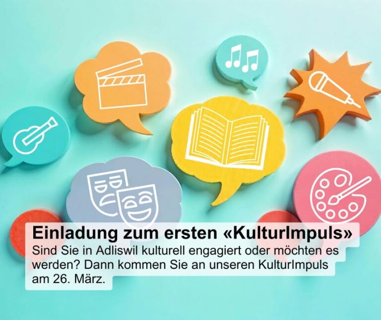 Die Stadt Adliswil startet mit dem «KulturImpuls» eine neue Vera …
