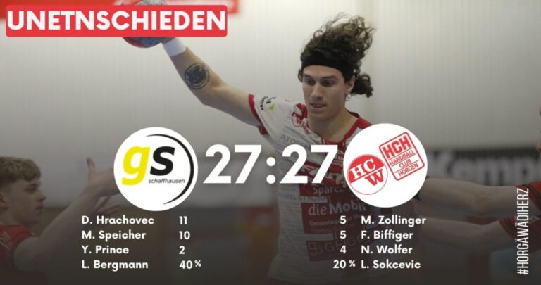 Spielbericht NLB: SG GS/Kadetten Espoirs SH – SG Wädenswil/Horg …