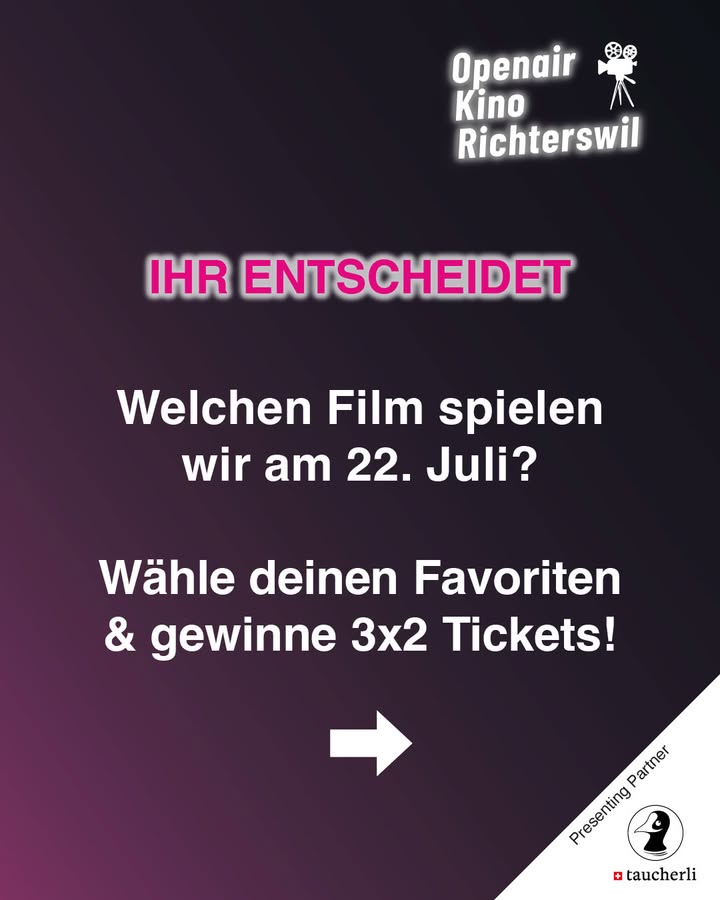 DEIN KINO, DEINE WAHL! 🎬🗳️ | MITTWOCH, 22. JULI 2026 
Zum  …