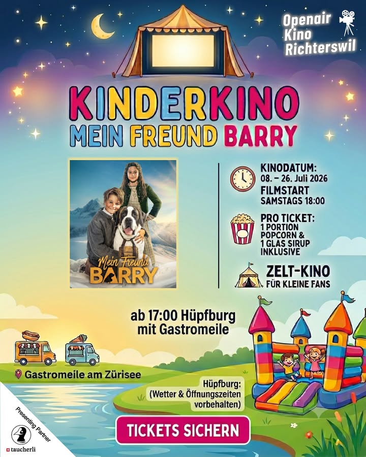 🍿✨ KINDERKINO-SAMSTAGE: Film, Hüpfburg & Gastromeile! 
 …