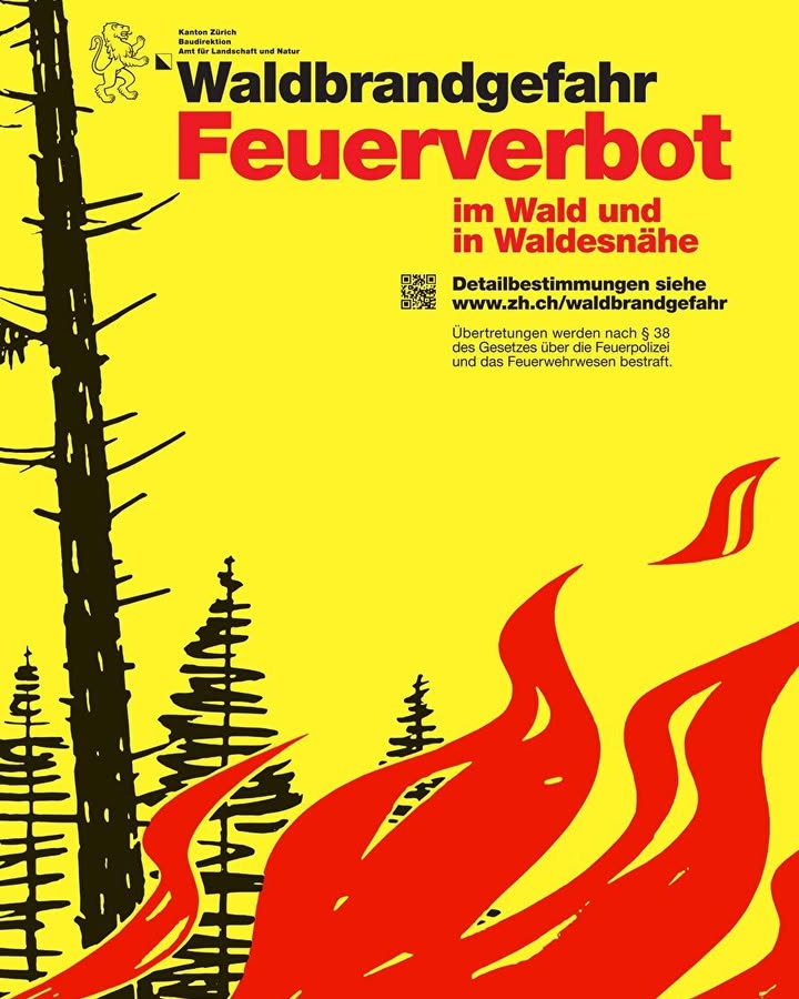 🔥 Feuerverbot im Wald und in Waldesnähe
Wegen der anhaltend …