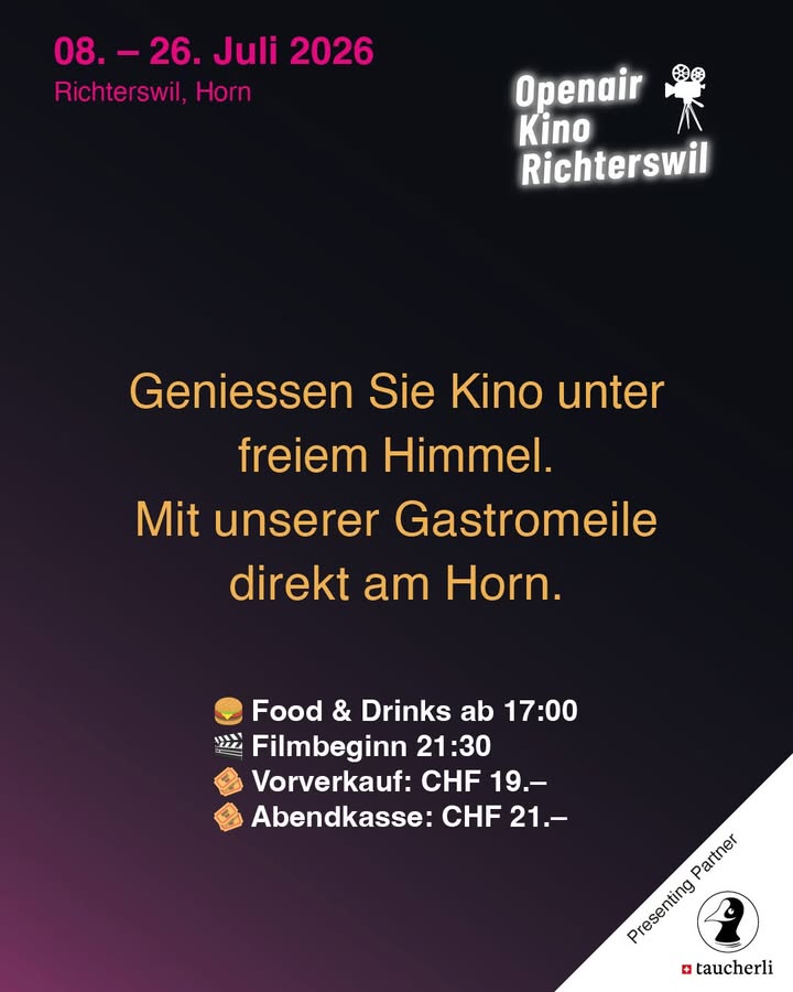 ☀️ Mehr als nur Kino – das volle Sommererlebnis am Zürisee! …