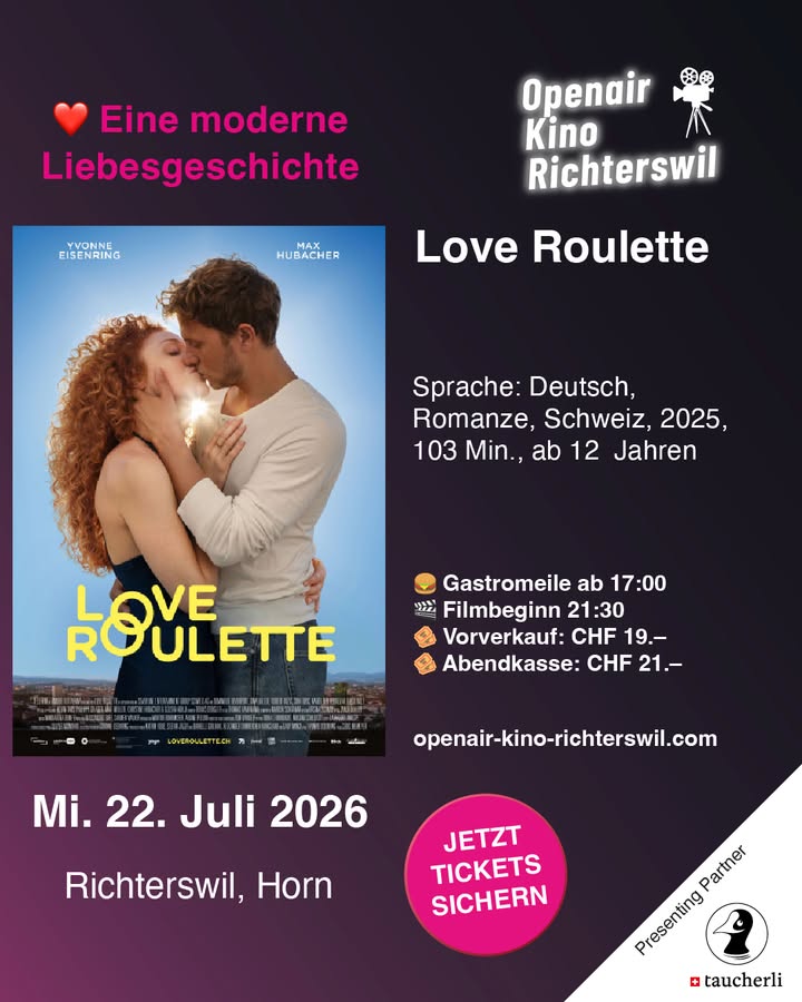 ❤️ LOVE ROULETTE | MITTWOCH, 22. JULI 2026
Eine moderne Lie …