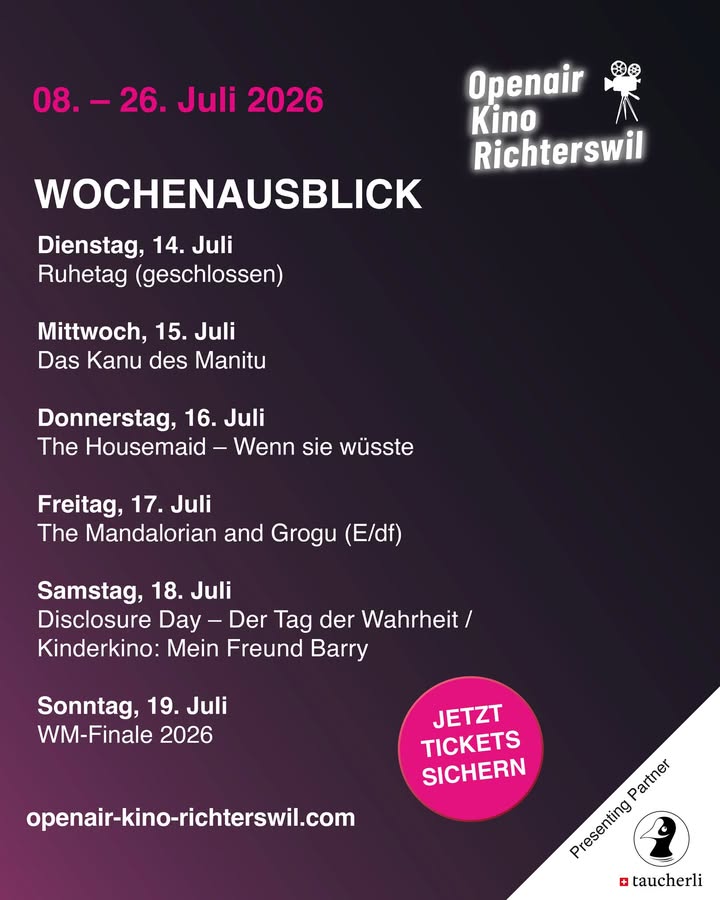 🎬 Ab Mittwoch geht’s weiter!
Dann erwarten euch wieder unv …
