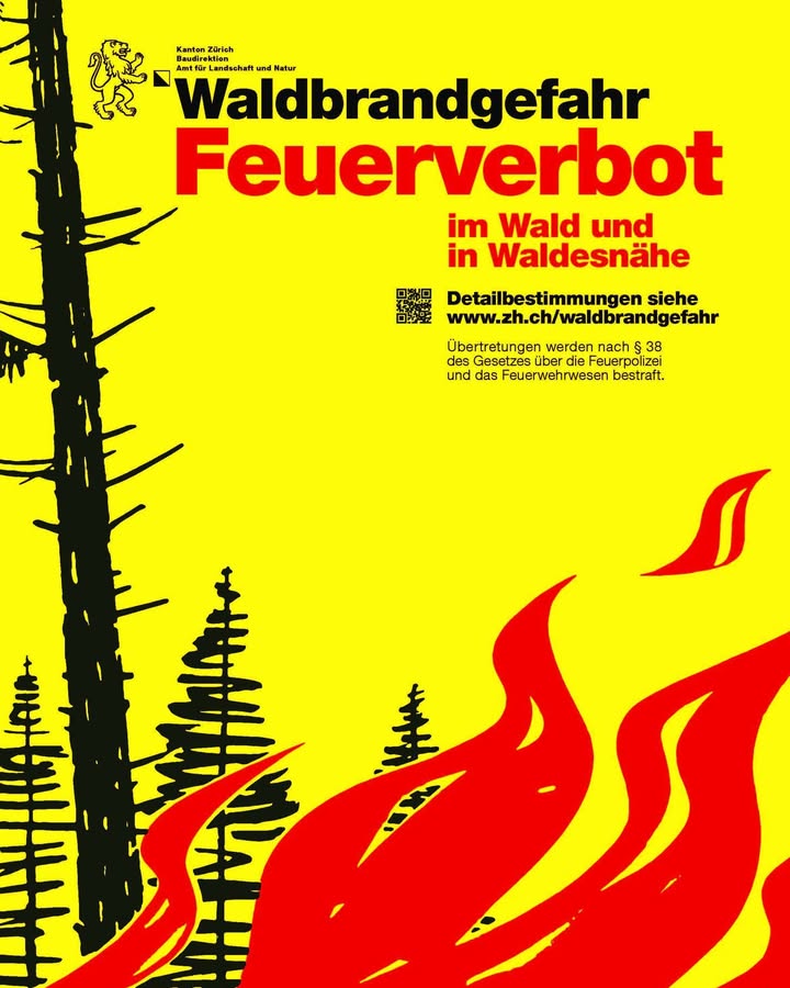 Reminder: Feuerverbot im Wald und in Waldesnähe 🌲
Aufgrund …