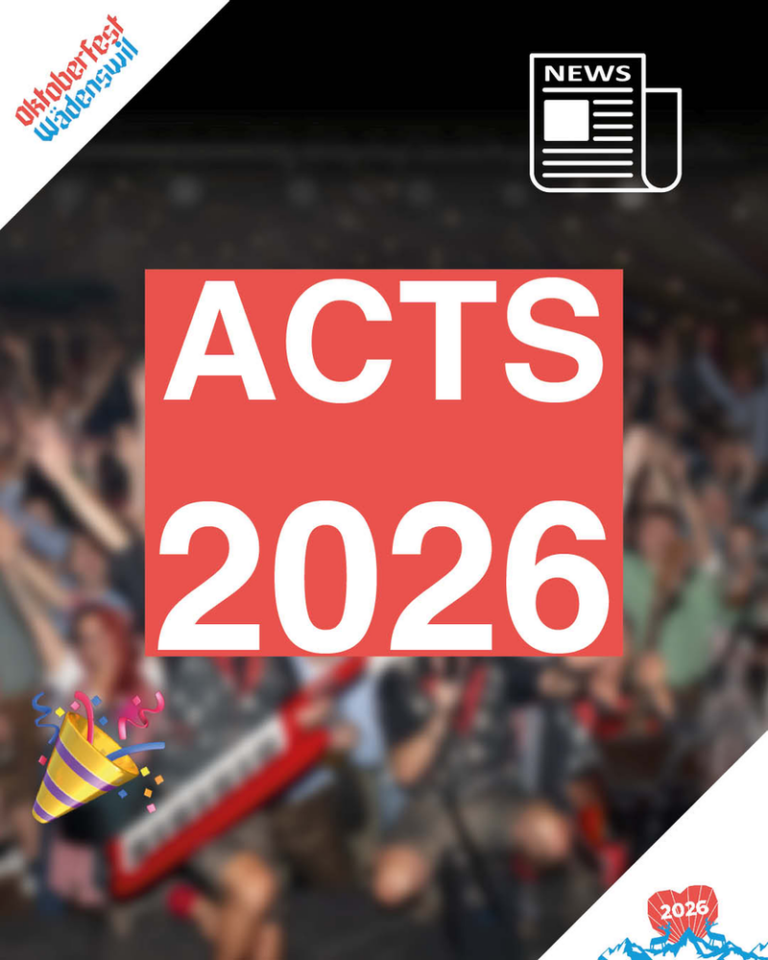 Die Bands am Oktoberfest Wädenswil 2026